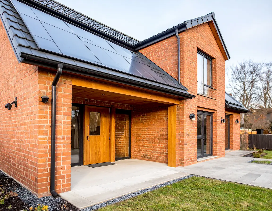 Professional CCTV installation on house exterior